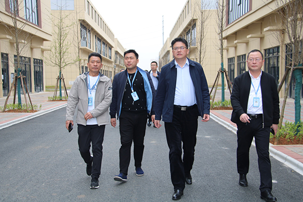 常德市委常委、市政府常务副市长罗毅君调研德赢VWIN常德高星国际商贸物流城项目(图2)